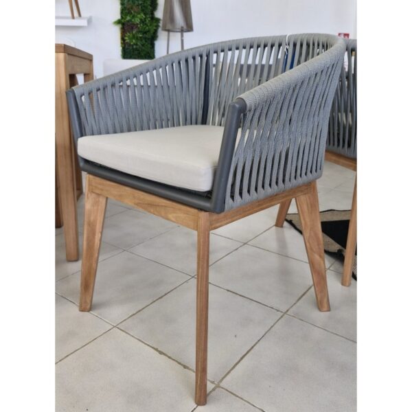 POCA OUTDOOR DINING CHAIR GREY