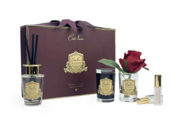 CANDLE BOX COTE NOIRE ROSE OUD