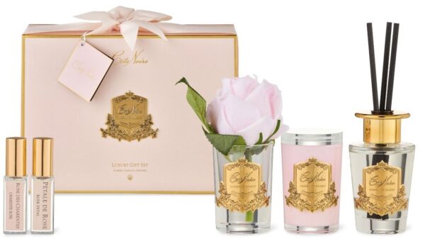 COTE NOIRE CANDLE BOX CHARENTE ROSE