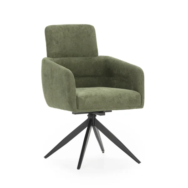 SWIVEL ARMCHAIR AIXA GREEN